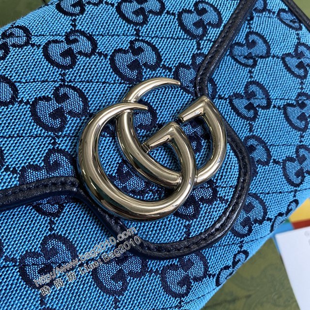 Gucci新款包包 古馳GG Marmont系列斜挎女包 Gucci蘭帆布小號鏈條包 474575  ydg3287
